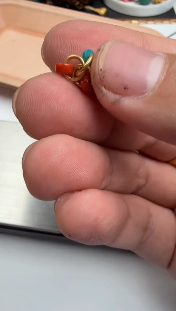 南红玛瑙18K金镶嵌吊坠(不含链)包***褶南红