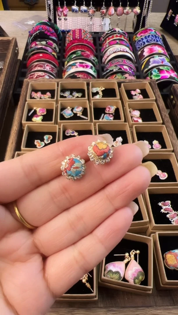 织绣艺枝独绣老绣饰品111