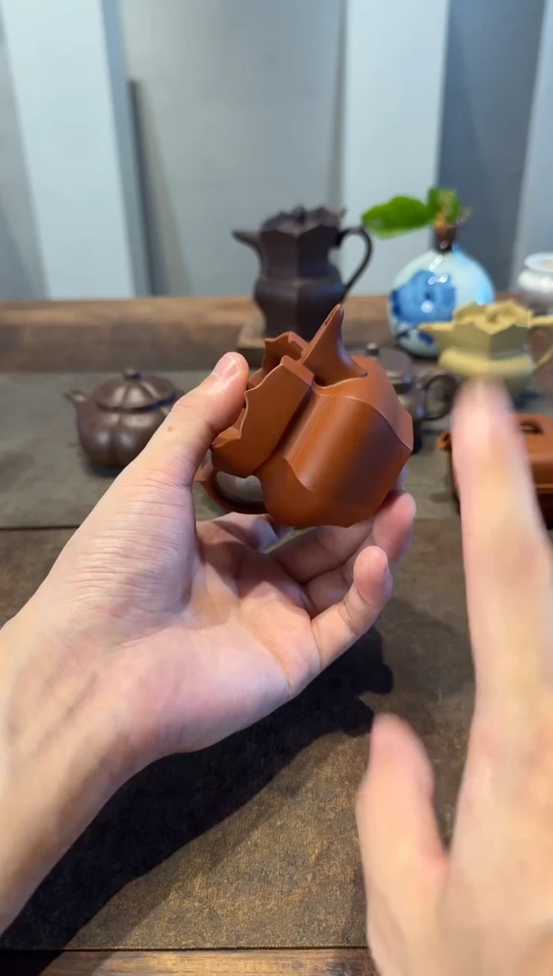 茶壶紫砂壶**?紫砂壶朱泥僧帽90cc