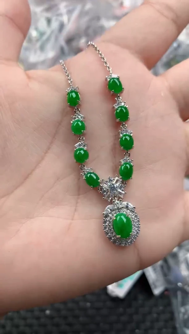 银S925镶嵌戒指翡翠222    4