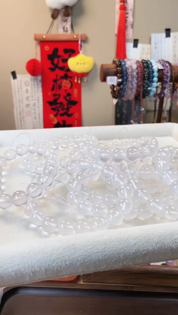 【闪购商品】水晶手链未镶嵌11m奶白晶