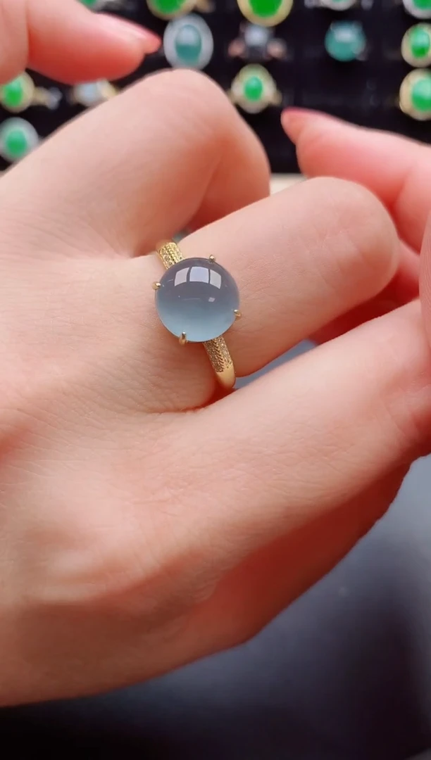 【闪购商品】翡翠戒指银S925镶嵌08080