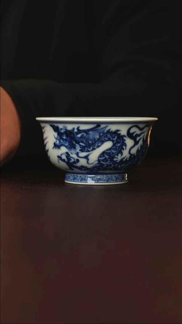 元黛工坊双龙纹炉式杯