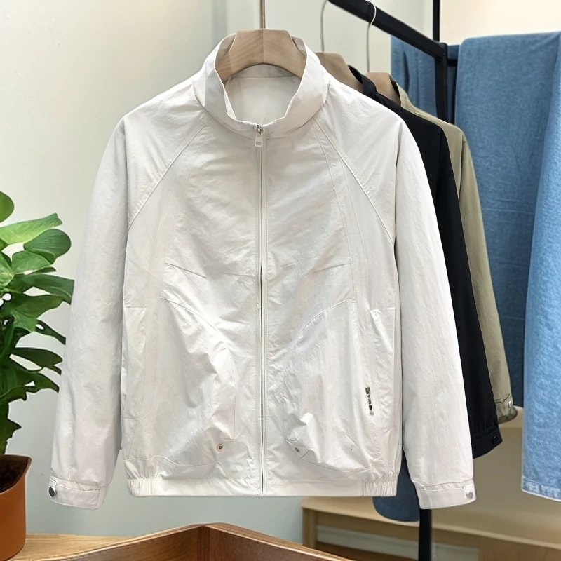 因纳巴敦米色夹克外套男春秋款薄款休闲上衣新款男士春装衣服