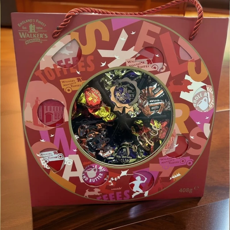 【日期到2026-04-04】沃尔克斯什锦太妃糖(红色礼罐)408g*2