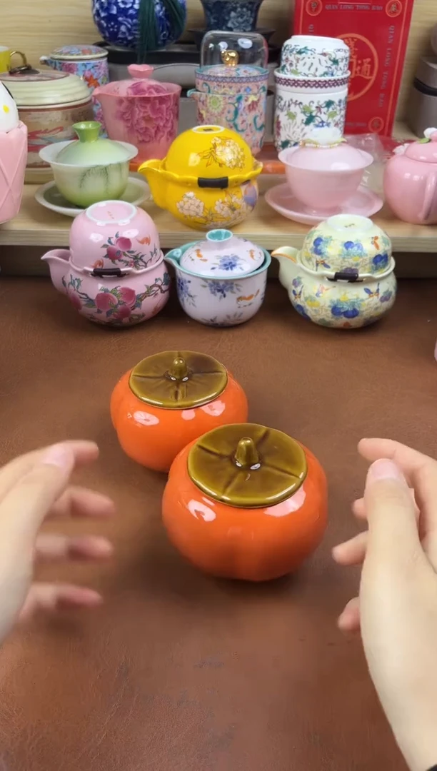 陶陶瓷茶具摆件旅行套组