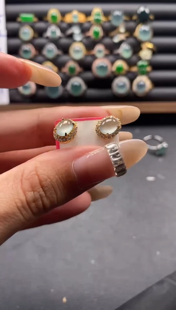 银S925镶嵌戒指翡翠51511