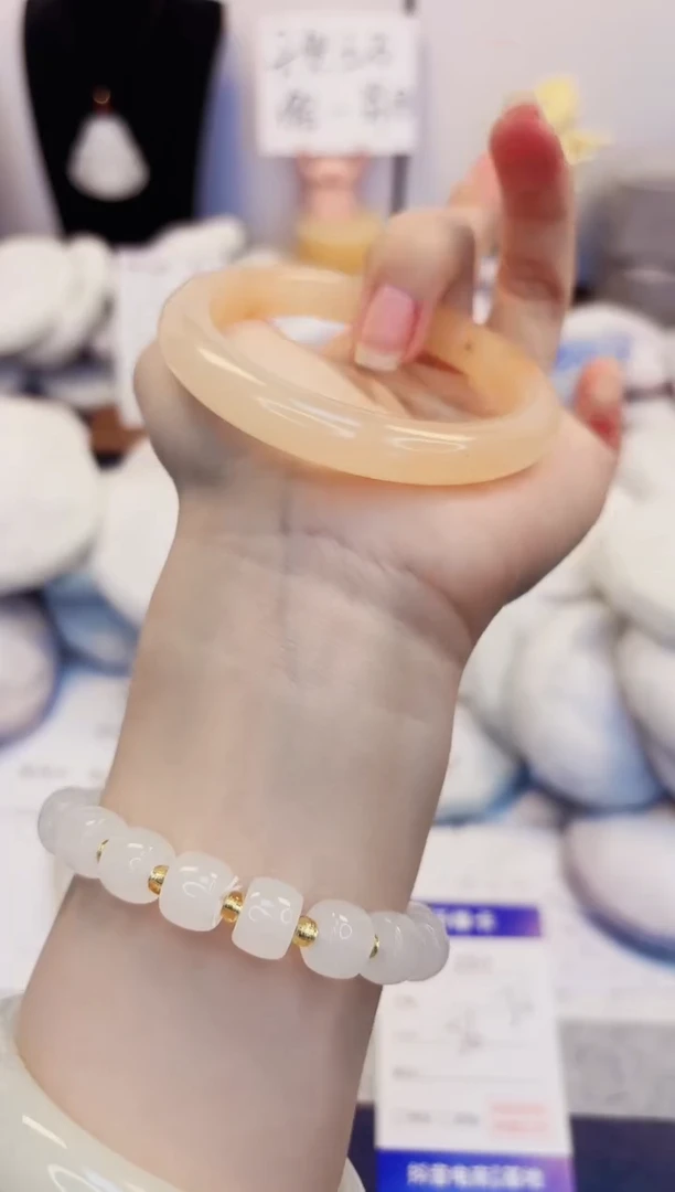 【闪购商品】石英质玉手镯未镶嵌251-财气镯-圈口56