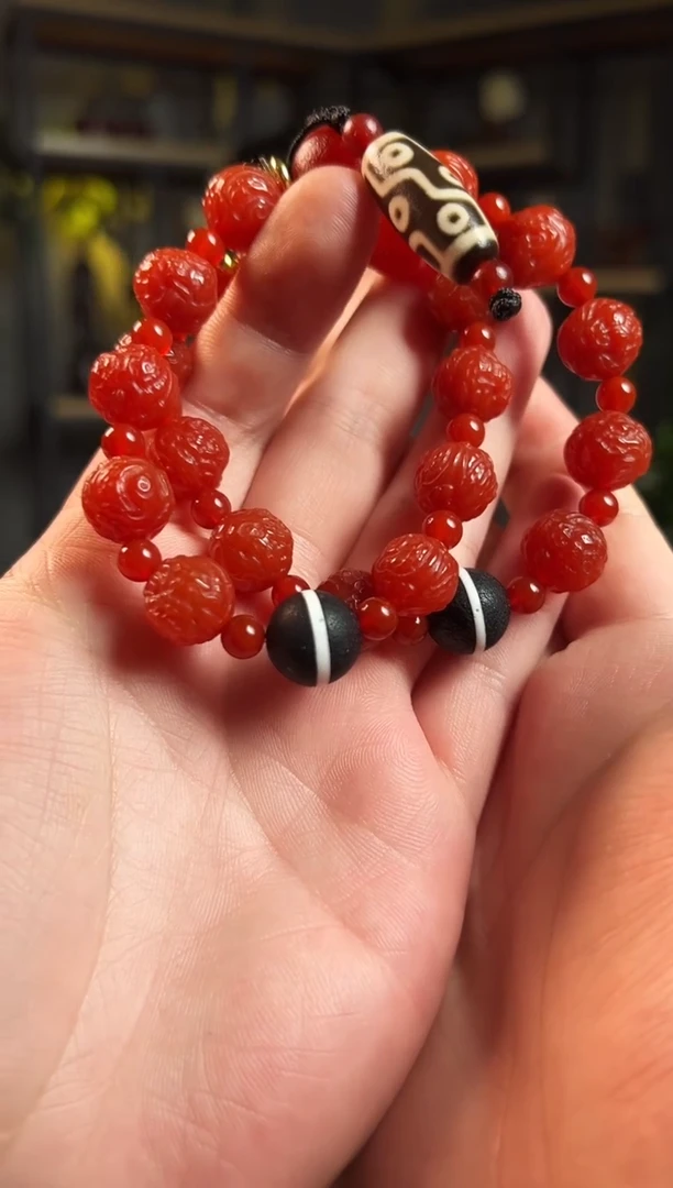 玛瑙/玉髓手串未镶嵌手持串