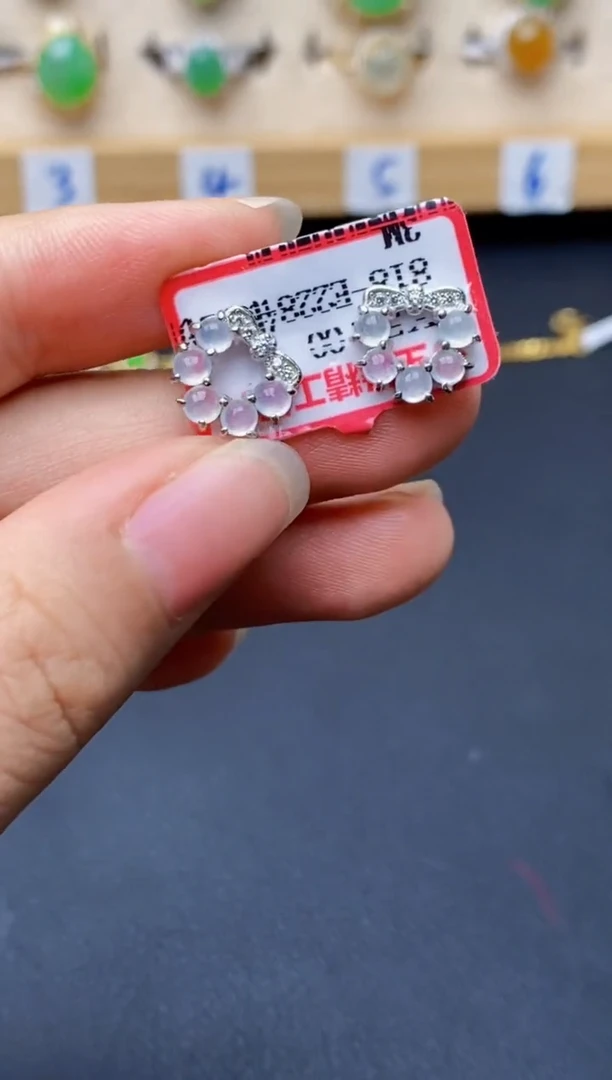 银S925镶嵌戒指翡翠7093