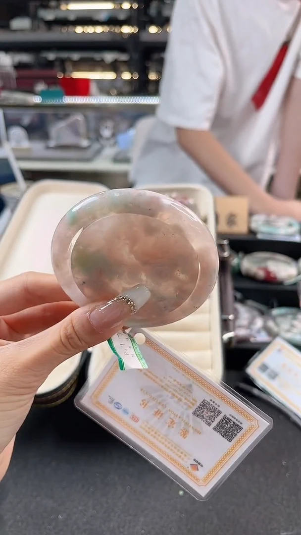 未镶嵌手镯石英质玉58圈口 （赠品镯心）39554