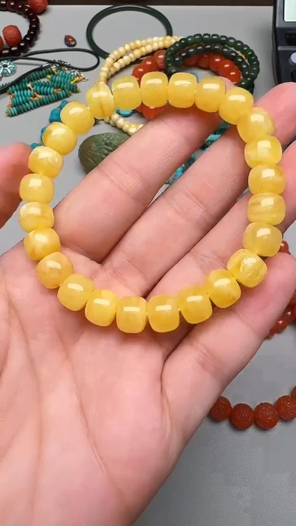 裸石蜜蜡未镶嵌蜜蜡手串