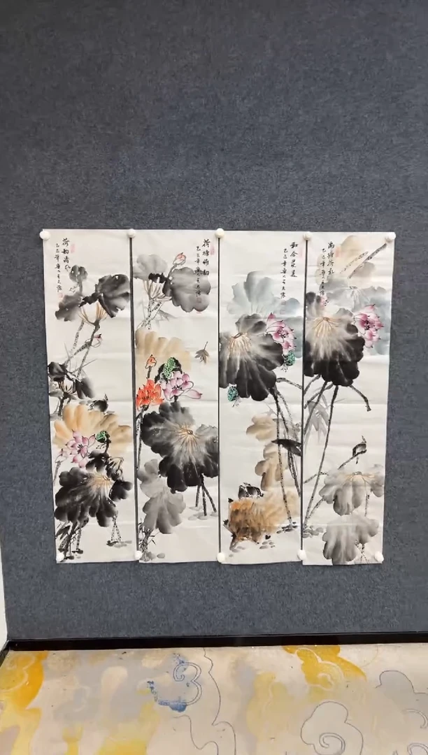 【闪购商品】国画2.4-王夫怀-四条屏-020