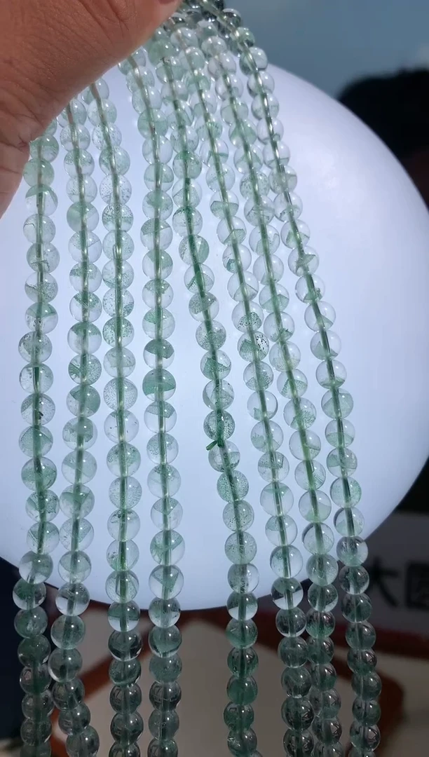 未镶嵌手链水晶5.5-5.8mm左右多圈翠幽灵手链多样性发一