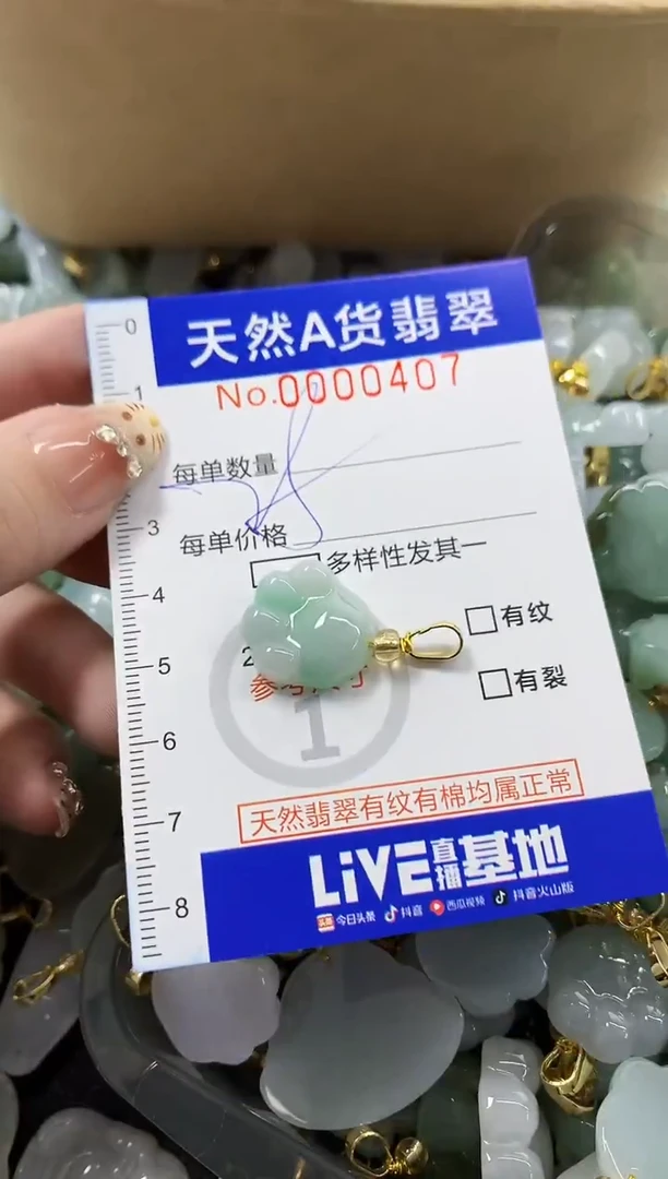 颈饰未镶嵌翡翠A****t天然A货翡翠