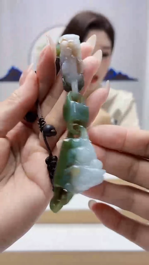 未镶嵌定制翡翠4829MM-毛货手串44