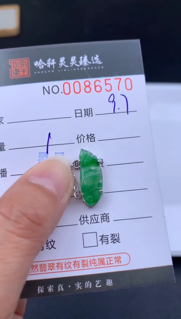 吊坠(不含链)未镶嵌翡翠哈轩  项链1