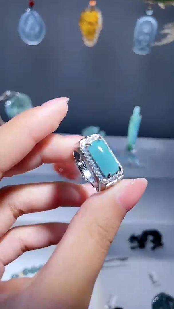 颈饰未镶嵌翡翠戒指