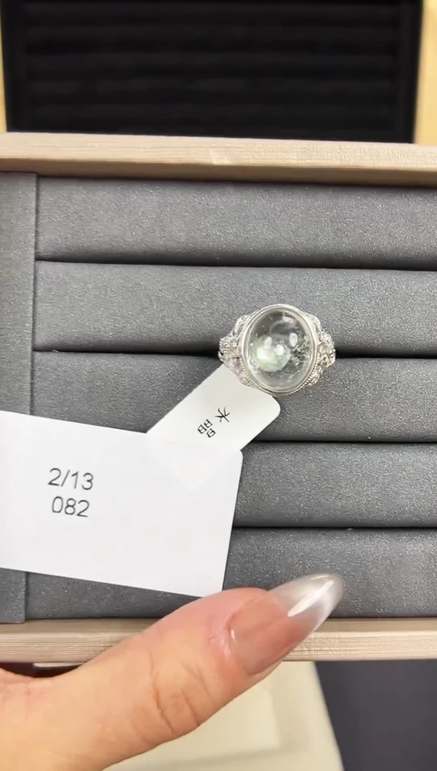 【闪购商品】水晶戒指银S925镶嵌发一（082）