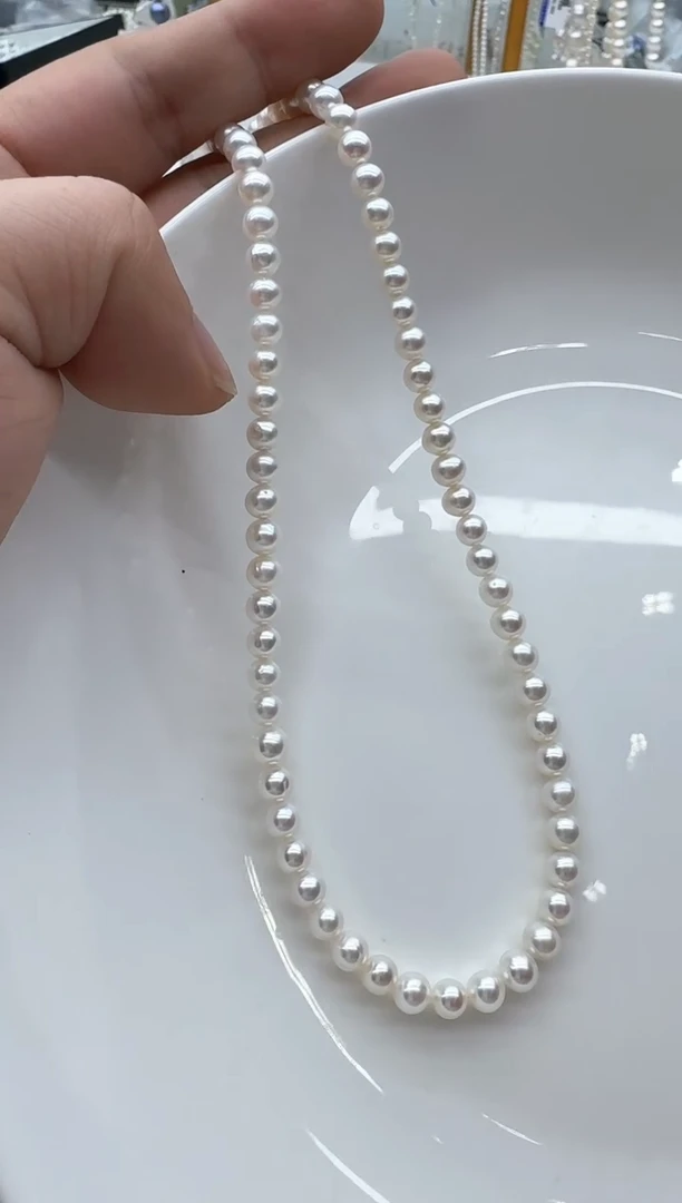 【闪购商品】淡水珍珠颈饰银S925镶嵌清货