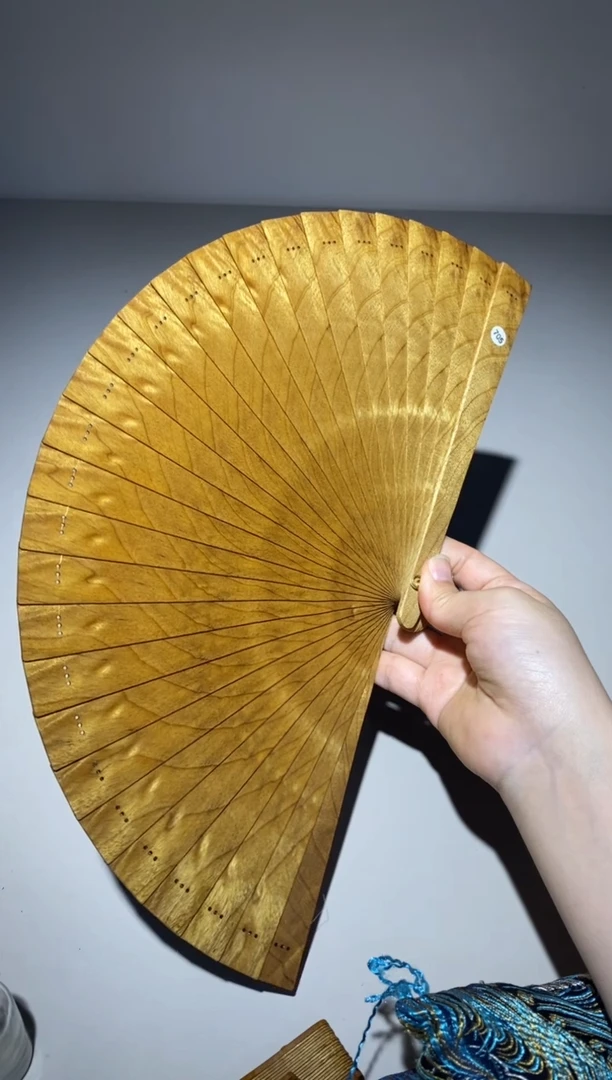 金丝楠20cm金丝楠木小叶桢楠扇705