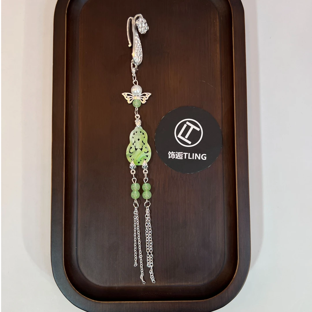 押襟扣，原创绿葫芦可拆卸两用押襟扣国风新中式（250）