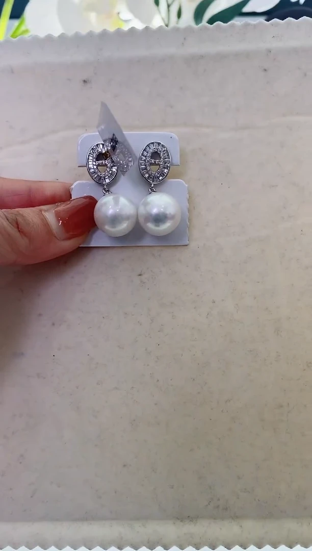 【闪购商品】淡水珍珠LL银S925镶嵌珍珠耳钉@@c1271
