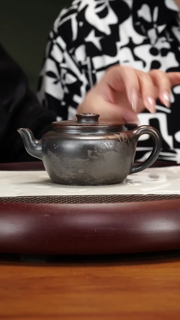 茶壶紫砂96ZXJ灵泉天星紫金砂300cc