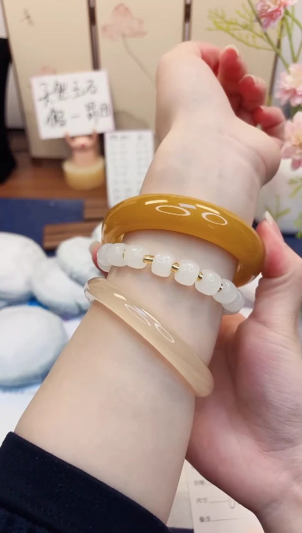 【闪购商品】石英质玉手镯未镶嵌262-财气镯-圈口62