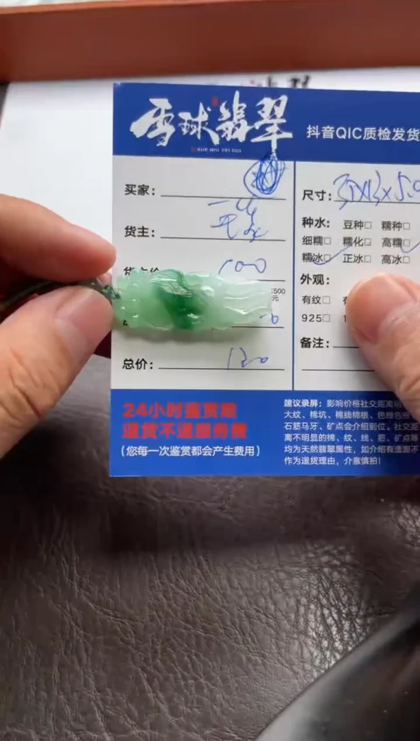 翡翠未镶嵌颈饰1724728025