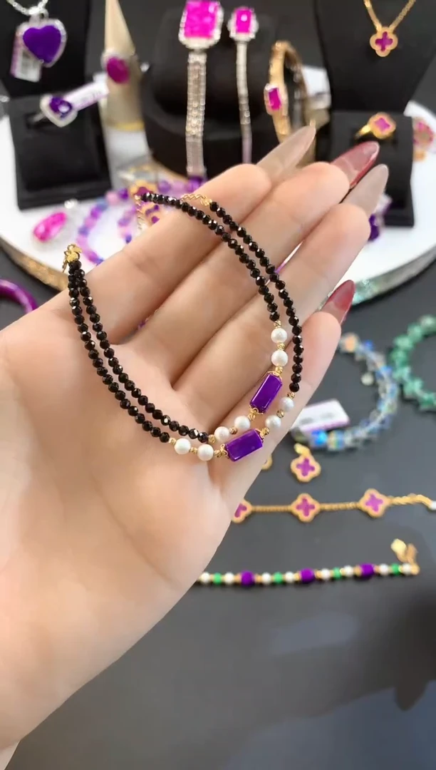 【闪购商品】苏纪石（舒俱来）.18K金镶嵌舒俱来手链多样性发一