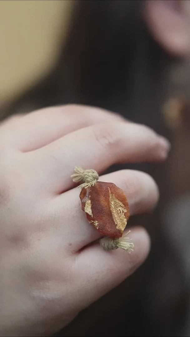 未镶嵌琥珀戒指蜜蜡戒指