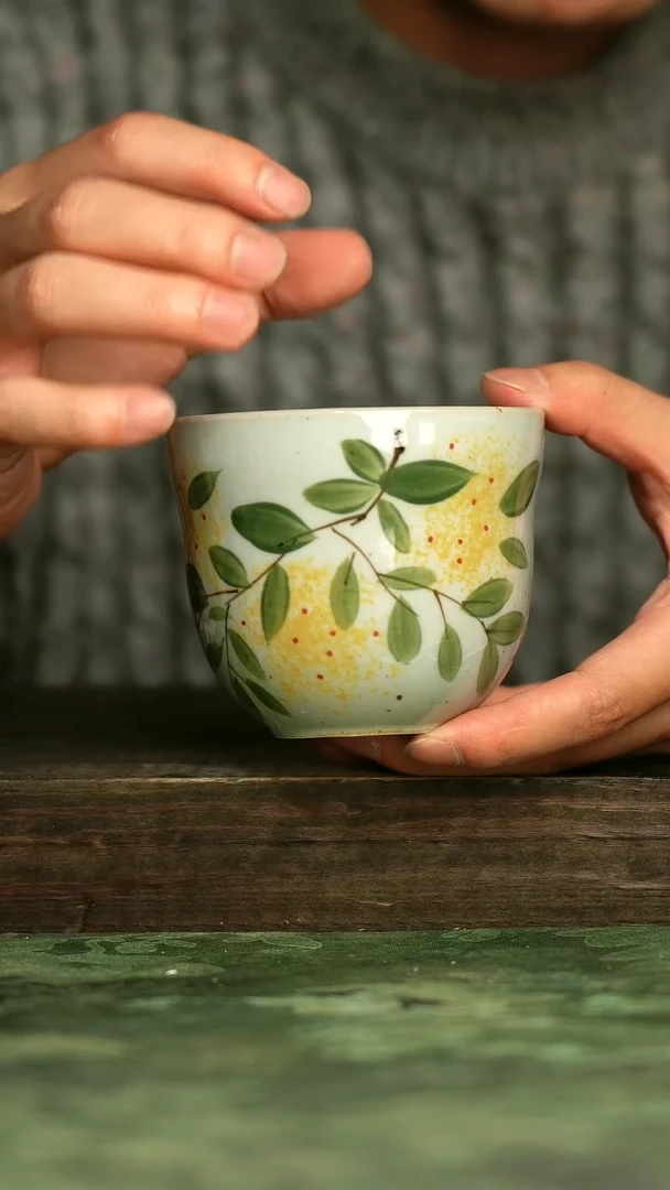 青诗集手工手绘瓷器