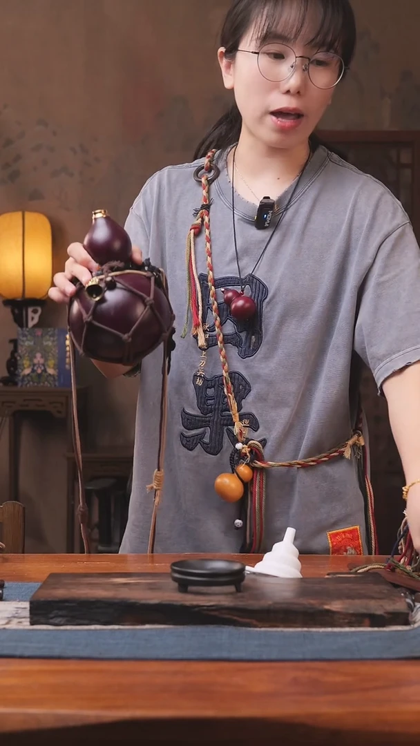 1608号精品大漆葫芦防腐防渗装水茶酒