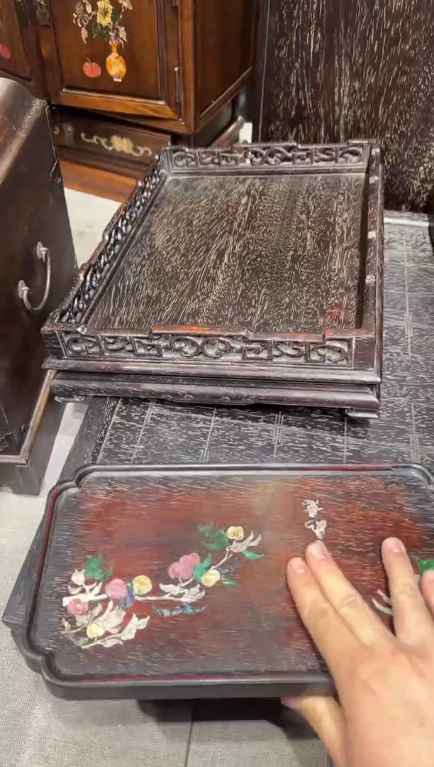 木紫檀柿子茶盘1111111111