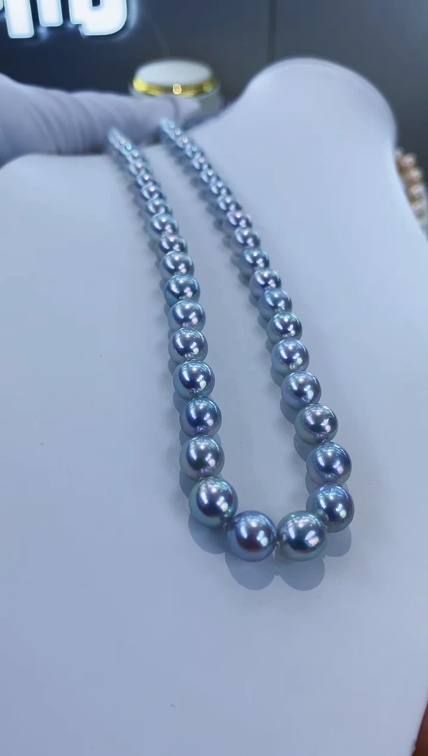 项链未镶嵌海水珍珠Y海水项链7-8