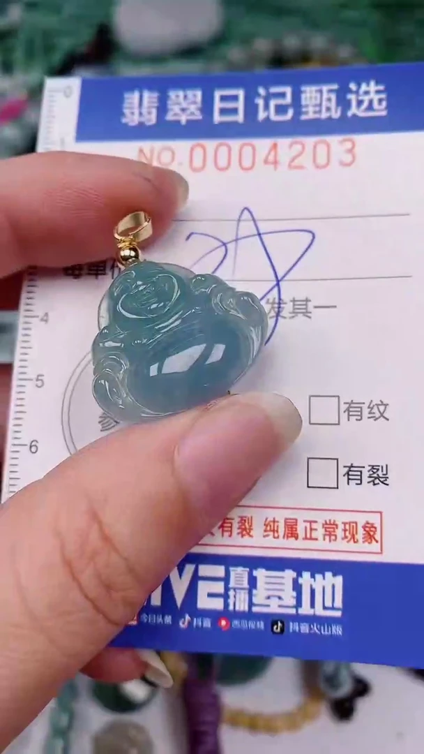 翡翠未镶嵌颈饰00004203