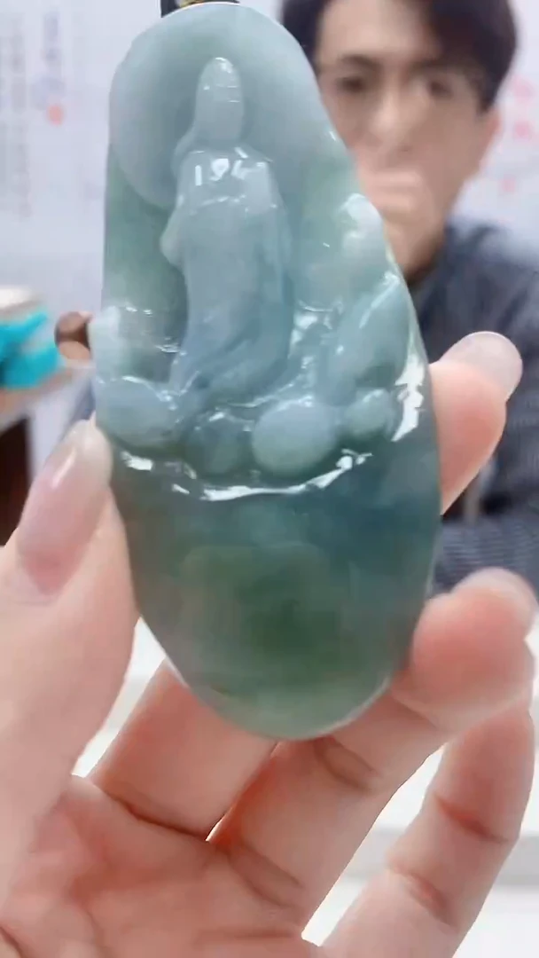 定制翡翠未镶嵌5159lr-毛货挂件28