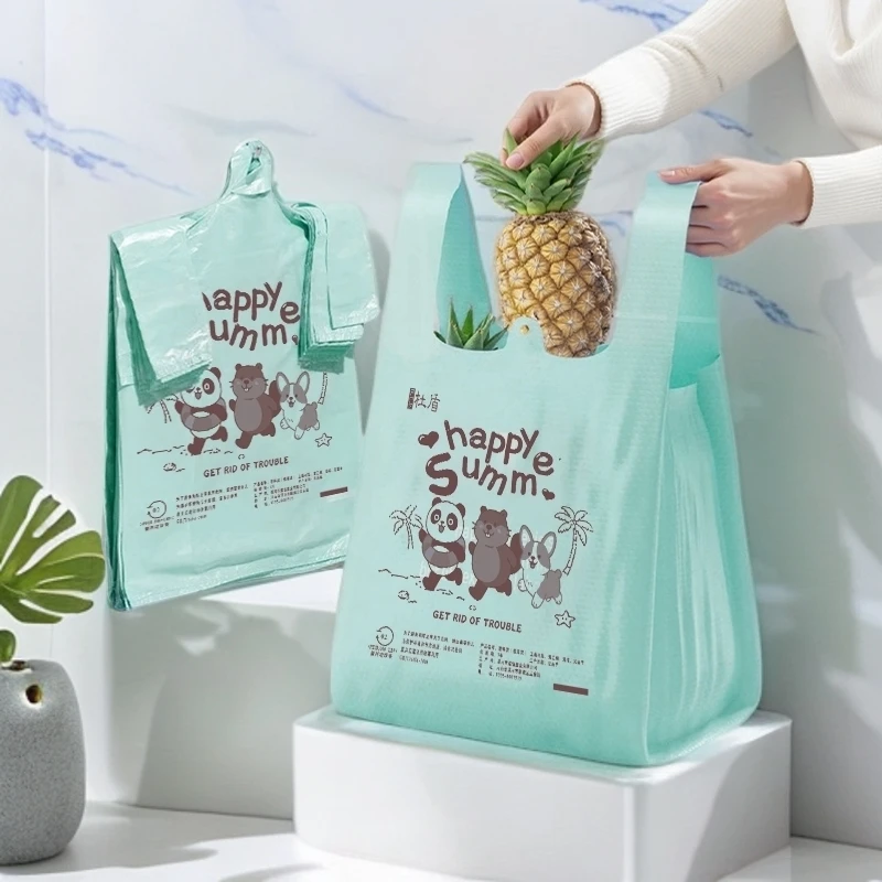 杜盾垃圾袋大容量手提式免撕大桶垃圾袋背心式家庭大号手提式