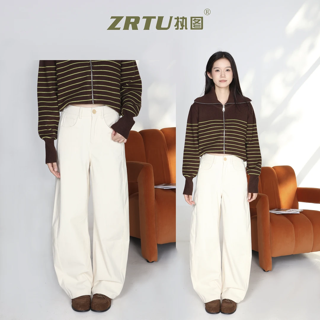 ZRTU/执图2025秋冬新款时尚百搭高腰休闲长裤