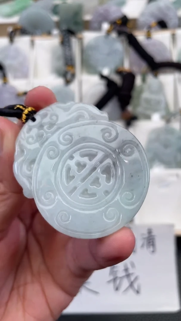 颈饰未镶嵌翡翠天然缅甸翡翠A货469