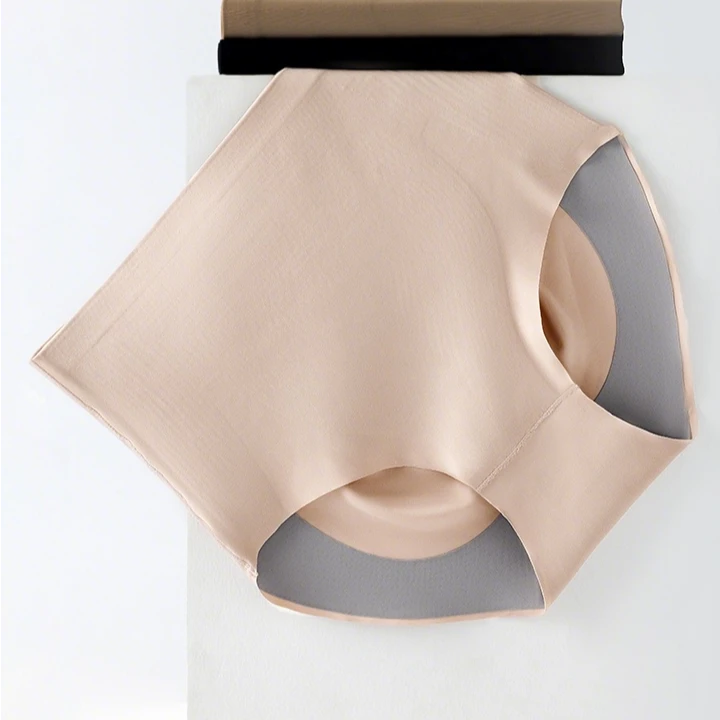 （3件装）女士高腰无痕性感提臀瘦身舒适收腹三角塑形悬浮美体内裤