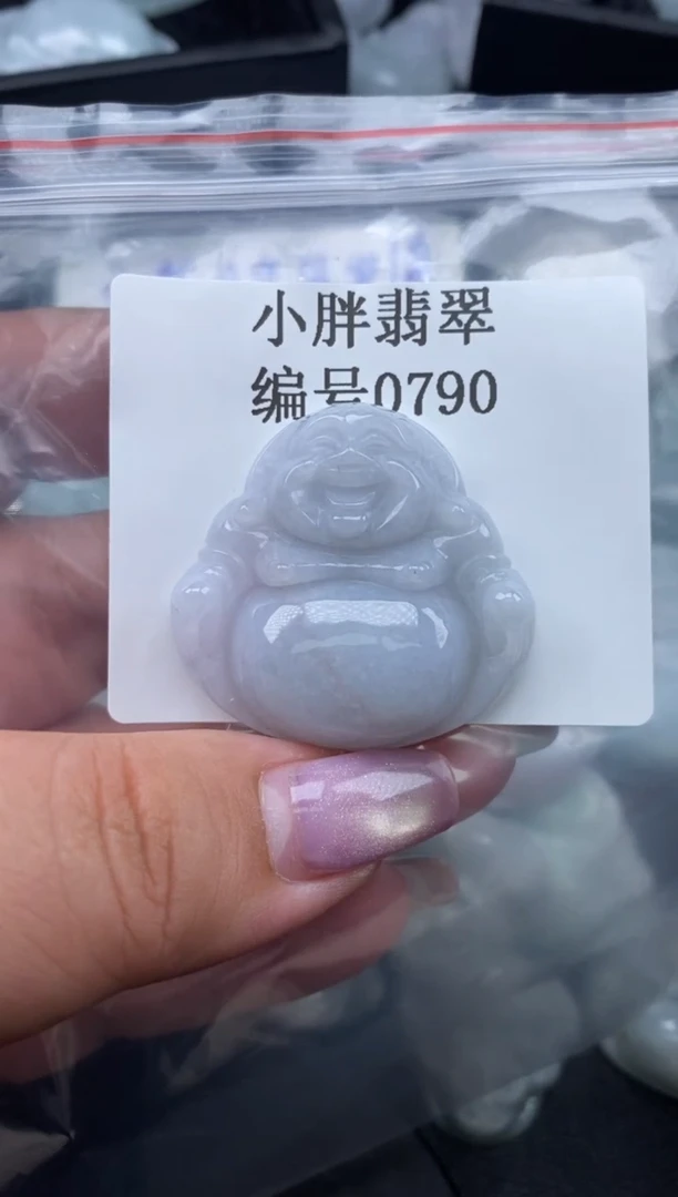 翡翠未镶嵌颈饰缅甸天然A货翡翠微瑕0790