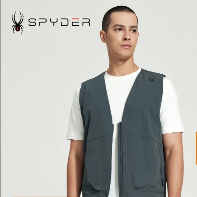 SPYDER新品男子URBAN LIFE休闲背心日常户外时尚马甲24MS139M