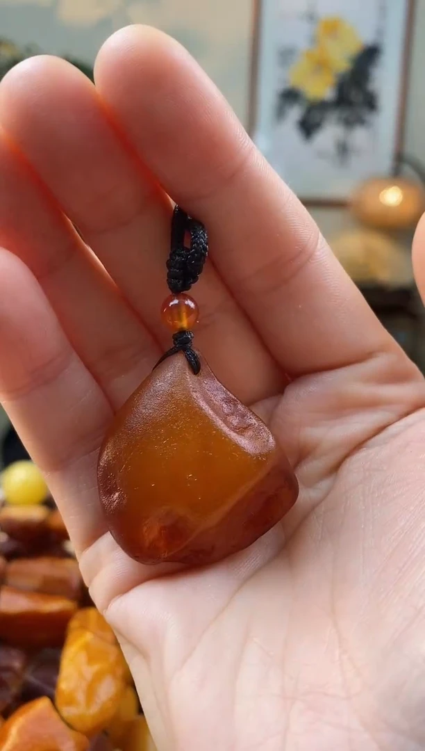 【闪购商品】琥珀颈饰未镶嵌吊坠