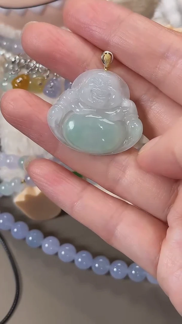 翡翠未镶嵌吊坠(不含链)天然缅甸翡翠吊坠