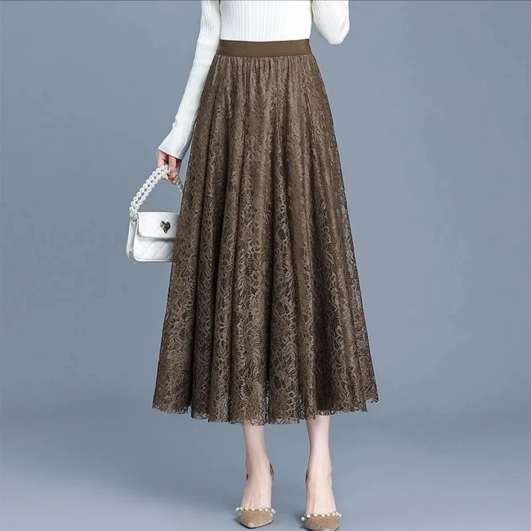 1夏季蕾丝裙半身裙女