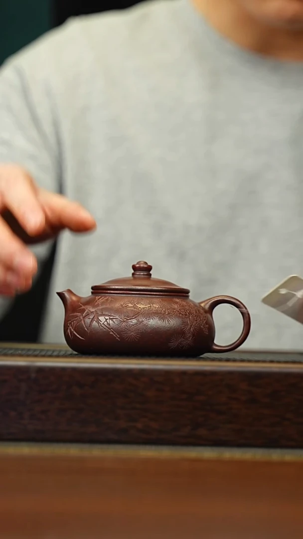 茶壶紫砂宜兴原矿 半手工 紫砂壶容量200CC