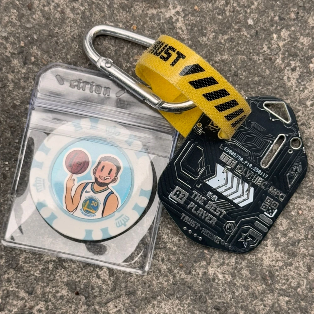 Q版球员球星幸运币筹码币挂件背包挂饰球迷学生篮球超酷礼物