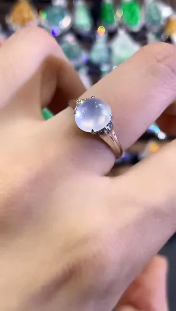 18K金镶嵌戒指翡翠C10